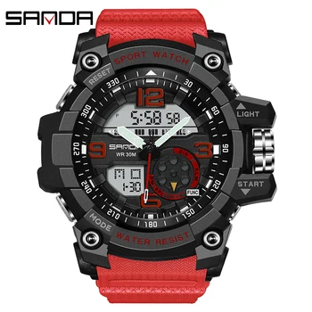 SANDA Brand Men Sport Watch LED Digital Waterproof Casual Shock Male Clocks Relogios Masculino Men's Gift Military Wrist Watches
SANDA Brand Men Sport Watch LED Digital Waterproof Casual Shock Male Clocks Relogios Masculino Men's Gift Military Wrist Watches