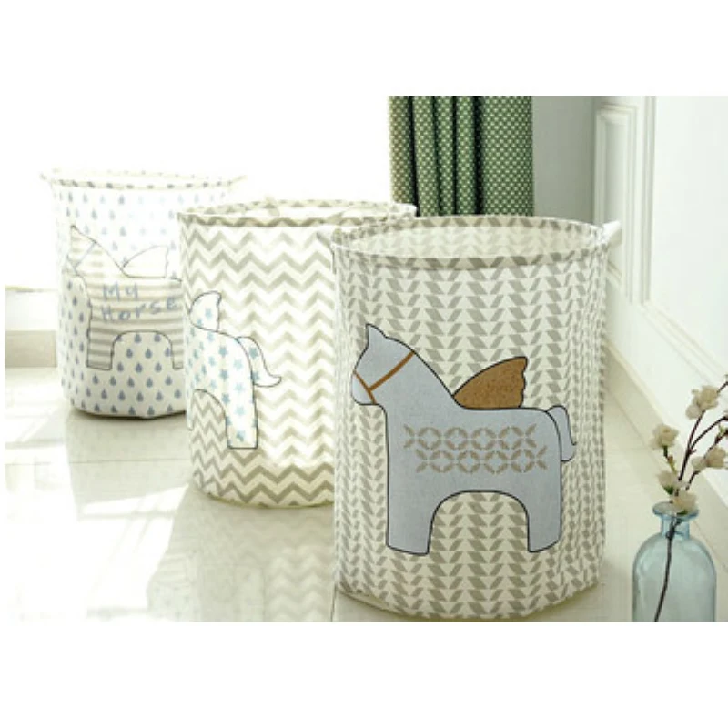 New Animal Horse Storage Bucket Bedroom Dirty Clothes Laundry Basket Kids Toys Sundries Round Folding Waterproof Storage Basket
New Animal Horse Storage Bucket Bedroom Dirty Clothes Laundry Basket Kids Toys Sundries Round Folding Waterproof Storage Basket