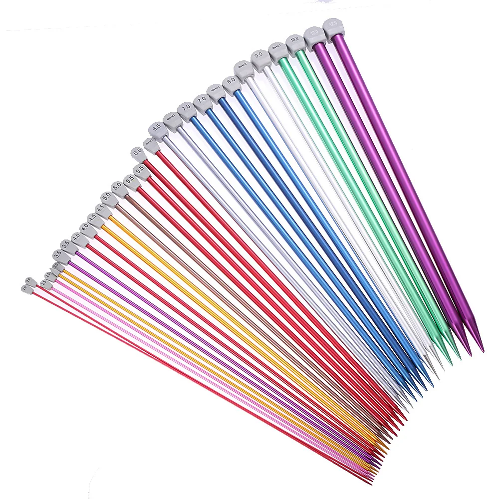 2 Pcs / set 2.0-12mm 35cm Single Pointed Knitting Needles Pins Straight Aluminum DIY Weaving Tool Long Sweater Scarf Needle
2 Pcs / set 2.0-12mm 35cm Single Pointed Knitting Needles Pins Straight Aluminum DIY Weaving Tool Long Sweater Scarf Needle
