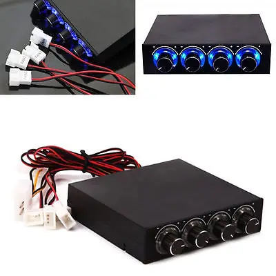 3.5" PC HDD CPU 4 Channel Fan Speed Controller Control Led Cooling Front Panel
3.5" PC HDD CPU 4 Channel Fan Speed Controller Control Led Cooling Front Panel