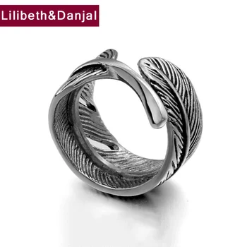 Couple Ring 100% 925 Sterling Silver Jewelry Men Women Vintage Feather LOVE Engagement Opening Ring R62
Couple Ring 100% 925 Sterling Silver Jewelry Men Women Vintage Feather LOVE Engagement Opening Ring R62