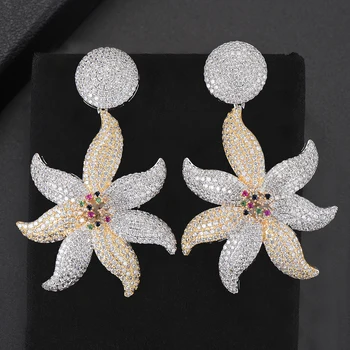 missvikki Fashion AAA cubic zirconia Starfish Pendant Earrings Luxury Nigerian Indian Dubai women's accessaries Fashion Jewelry
missvikki Fashion AAA cubic zirconia Starfish Pendant Earrings Luxury Nigerian Indian Dubai women's accessaries Fashion Jewelry
