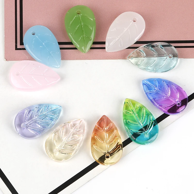 5pcs 18x11mm New Leaf Glass Charms Czech Coloured Pendant For Handmade Earring Bracelet Jewelry Making Findings DIY Accessories
5pcs 18x11mm New Leaf Glass Charms Czech Coloured Pendant For Handmade Earring Bracelet Jewelry Making Findings DIY Accessories