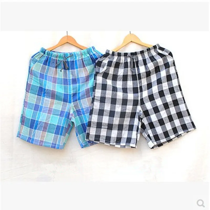 Sleep pants Men Double gauze shorts Plaid Beach pants sleep Bottoms Cotton shorts
Sleep pants Men Double gauze shorts Plaid Beach pants sleep Bottoms Cotton shorts