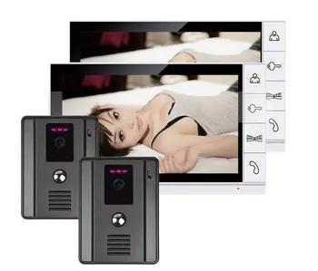 Home security intercom system 9 Inch Luxury Color LCD Monitor Video Door Phone / Doorbell with HD IR Camera 2camera+2monitor 
Home security intercom system 9 Inch Luxury Color LCD Monitor Video Door Phone / Doorbell with HD IR Camera 2camera+2monitor