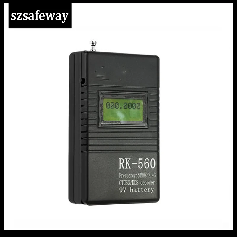 RK560 50MHz-2.4GHz Portable Handheld Frequency Counter DCS CTCSS Radio Frequency Meter Counter
RK560 50MHz-2.4GHz Portable Handheld Frequency Counter DCS CTCSS Radio Frequency Meter Counter