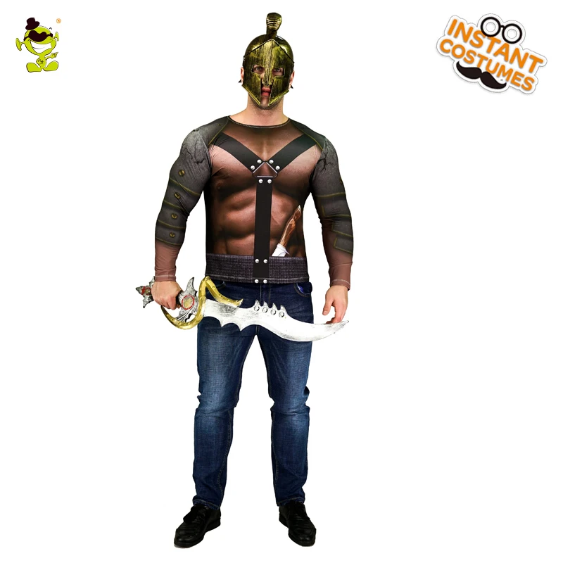 Brave Gladiator Long Sleeve Men's 3D Digital Printing T-Shirt Costume Gladiator Role Play Party Costumes
Brave Gladiator Long Sleeve Men's 3D Digital Printing T-Shirt Costume Gladiator Role Play Party Costumes