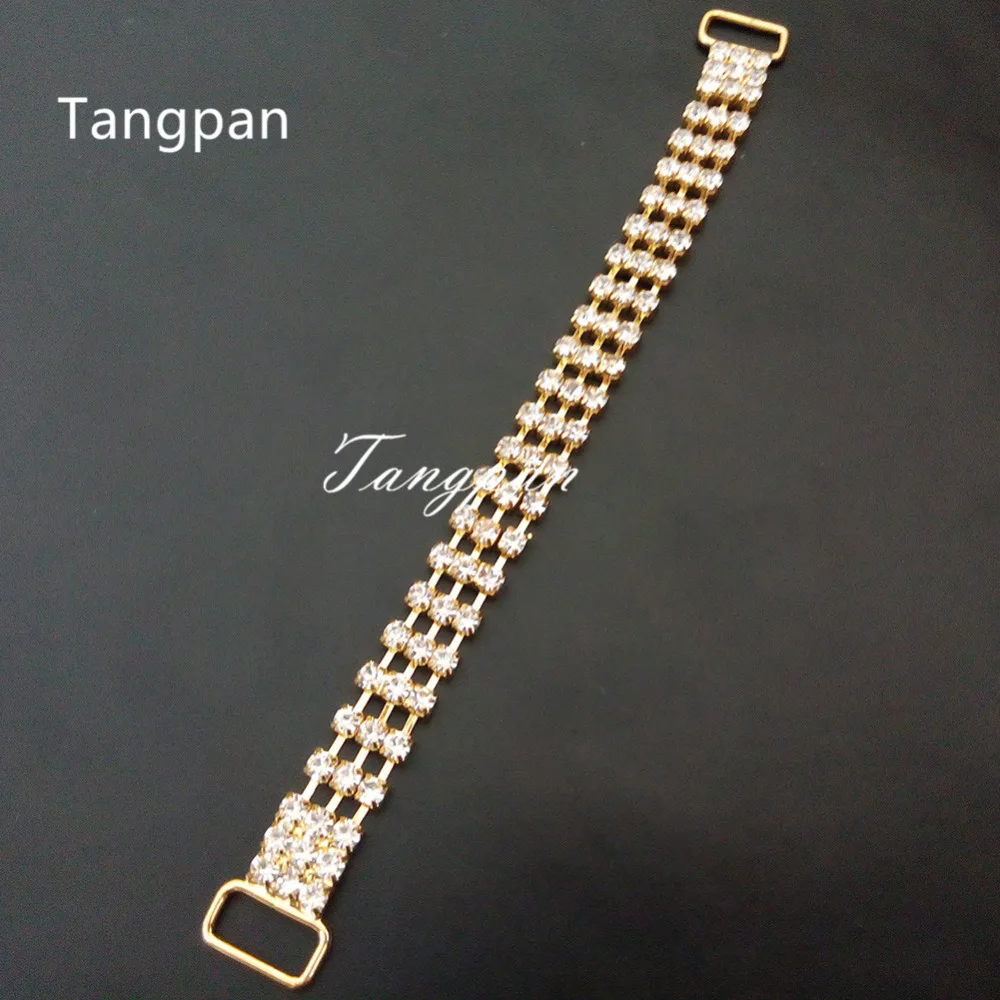 Tangpan 2pcs Gold Crystal Rhinestone Bikini Connectors Bag Buckle Shoes Chain Bra Swimwear Swimsuit G-String Thongs Connector
Tangpan 2pcs Gold Crystal Rhinestone Bikini Connectors Bag Buckle Shoes Chain Bra Swimwear Swimsuit G-String Thongs Connector