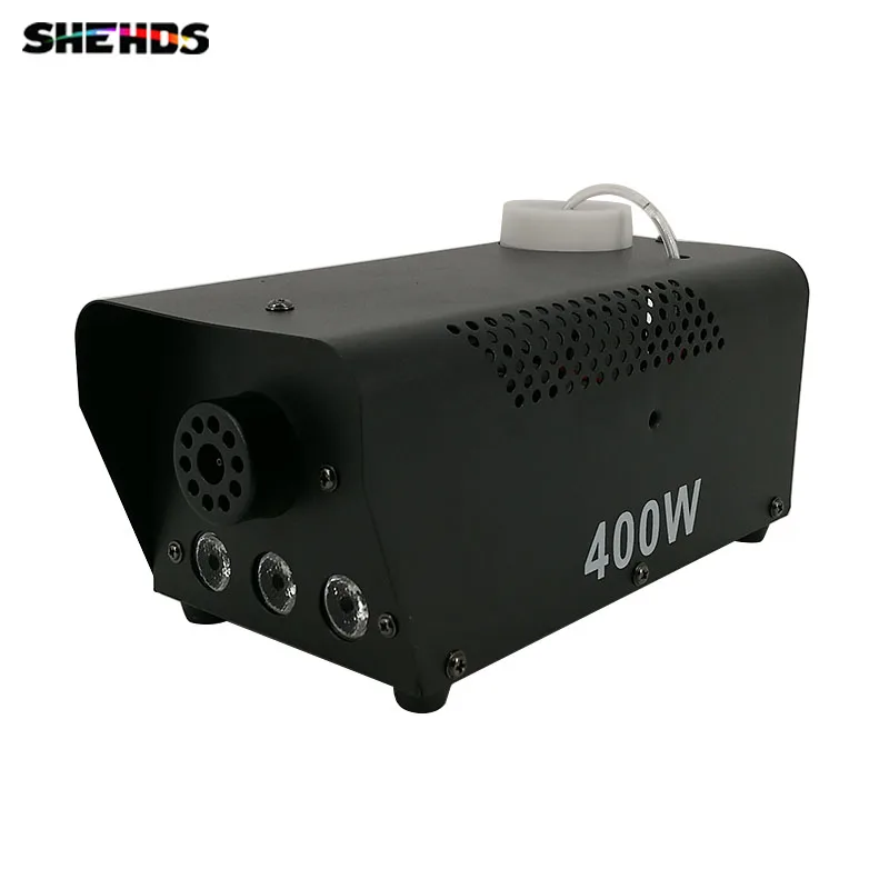 

2pcs/lot SHEHDS Mini 400W RGB 3IN1 Smoke Machine for DJ Disco Party Weedding Stage Fogger Machine Wireless Remote Control