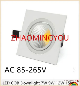 YON 10PCS Square LED COB Downlight Recessed LED Dimmable 7W 9W 12W 15W LED Spot light decoration Ceiling Lamp AC 85-265V
YON 10PCS Square LED COB Downlight Recessed LED Dimmable 7W 9W 12W 15W LED Spot light decoration Ceiling Lamp AC 85-265V
