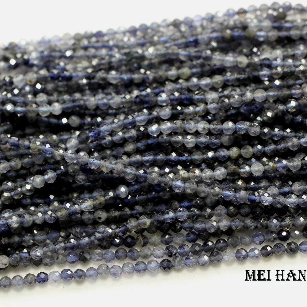 Meihan natural iolite faceted round (2strands/set) 4mm shiny beads for jewelry making design fashion stone
Meihan natural iolite faceted round (2strands/set) 4mm shiny beads for jewelry making design fashion stone