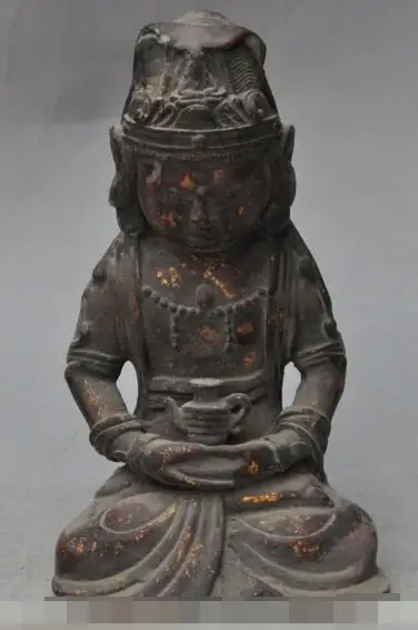 S6134 7" tibet buddhism pure bronze Wine Tea Pot Flagon Kwan-Yin GuanYin buddha statue D0317
S6134 7" tibet buddhism pure bronze Wine Tea Pot Flagon Kwan-Yin GuanYin buddha statue D0317