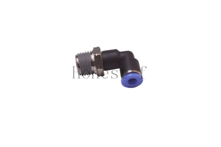 Pneumatic Push to Connect Fitting 3/16" OD Tube x 1/4" Male NPT 90 Deg Elbow Coupler 
Pneumatic Push to Connect Fitting 3/16" OD Tube x 1/4" Male NPT 90 Deg Elbow Coupler