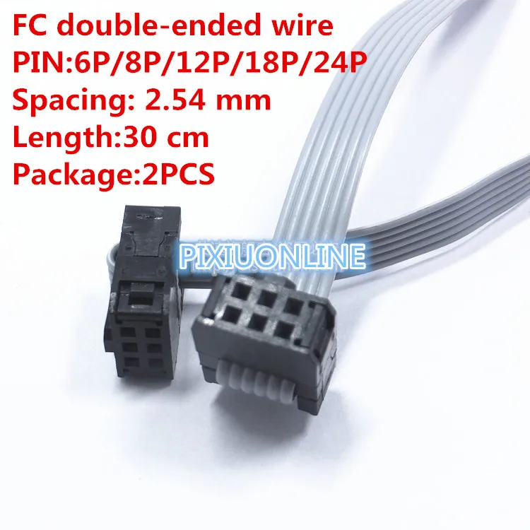 2PCS/LOT YT2079 FC double-ended AVR download line Length 30CM Pitch 2.54 MM Sapcing Grey ribbon cable IDC/JTAG cable 6P-24P 
2PCS/LOT YT2079 FC double-ended AVR download line Length 30CM Pitch 2.54 MM Sapcing Grey ribbon cable IDC/JTAG cable 6P-24P