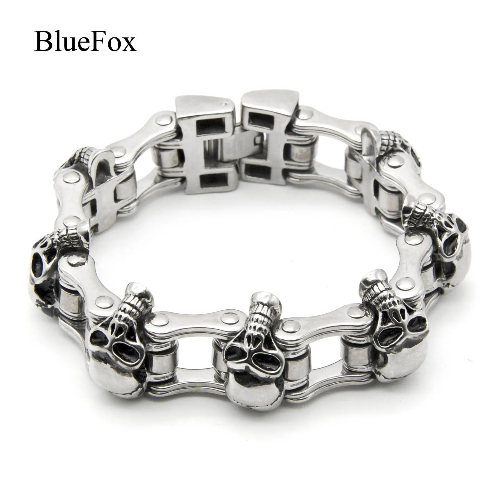Fashion Charm Punk Skeleton Bicycle Chain Men Bracelets & Bangles 316L Titanium Stainless Steel Chic Hand Chain Jewelry Pulseras
Fashion Charm Punk Skeleton Bicycle Chain Men Bracelets & Bangles 316L Titanium Stainless Steel Chic Hand Chain Jewelry Pulseras