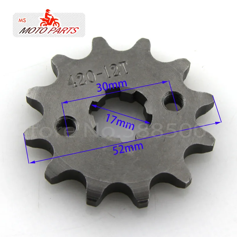 420 12 Tooth 17mm ID Front Engine Sprocket With Retainer Plate Locker For 50cc 70cc 90cc 110cc 420 Motorcycle Dirt Bike ATVQuad
420 12 Tooth 17mm ID Front Engine Sprocket With Retainer Plate Locker For 50cc 70cc 90cc 110cc 420 Motorcycle Dirt Bike ATVQuad