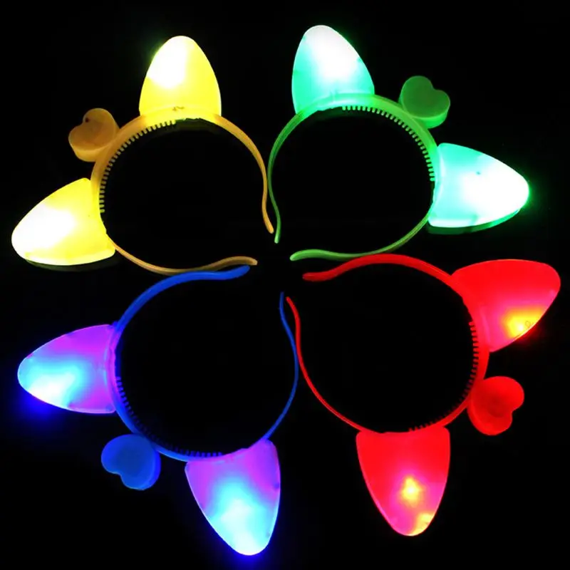 New Year Christmas Cat Ear LED Hair Hoop Flashing Glow Headband Crown Heart Light Up Hairbands Hair Accessories Glow Party Suppl
New Year Christmas Cat Ear LED Hair Hoop Flashing Glow Headband Crown Heart Light Up Hairbands Hair Accessories Glow Party Suppl