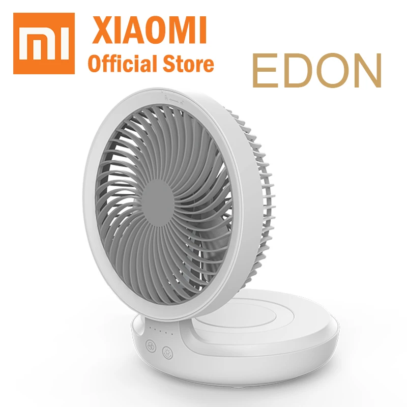 Xiaomi Mijia EDON Wireless Folding USB Fan Multi-Function Flexible Portable LED Rechargable Desktop for Home Bedroom
Xiaomi Mijia EDON Wireless Folding USB Fan Multi-Function Flexible Portable LED Rechargable Desktop for Home Bedroom