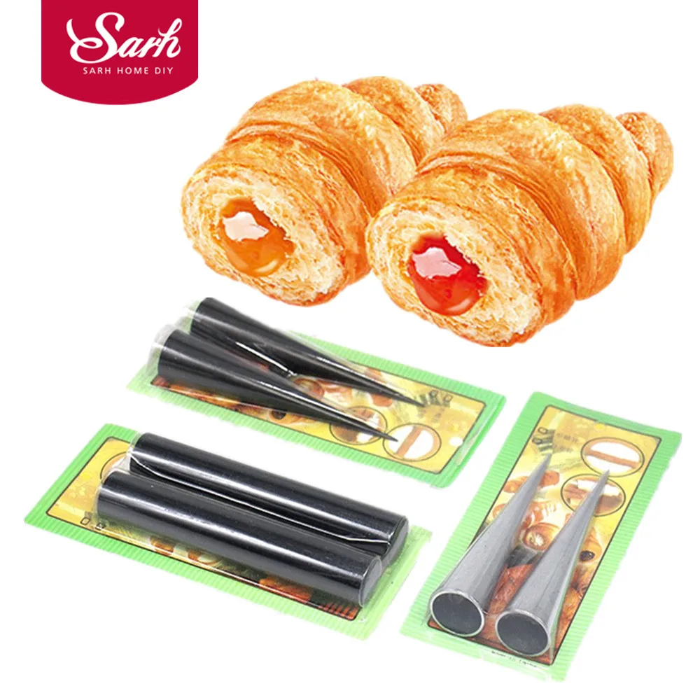 Image 2pcs set Non stick Denmark Tube Spiral Carrot Croissant Bread Mold Kitchen Eco Friendly Tools for Kicthen Baking Decoration Tool