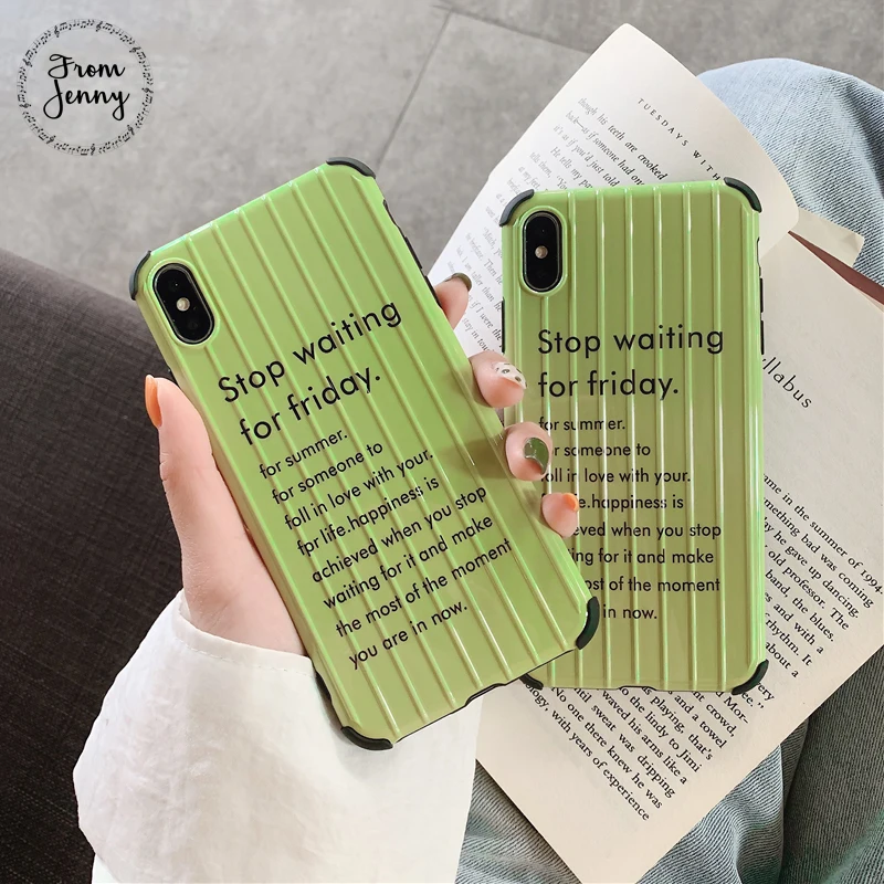 From Jenny Striped green letter florets for iPhone x xr xs max 6 6s 7 8 Plus simple shatter-resistant silicone soft shell
From Jenny Striped green letter florets for iPhone x xr xs max 6 6s 7 8 Plus simple shatter-resistant silicone soft shell