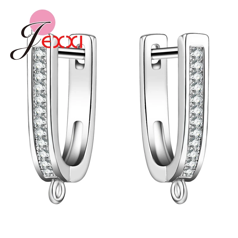 JEXXI New Arrival White Gold Plated Jewelry Fittings Women Wedding Earrings Stud Ear Clip With Full Austrian Crystal Micro Inlay
JEXXI New Arrival White Gold Plated Jewelry Fittings Women Wedding Earrings Stud Ear Clip With Full Austrian Crystal Micro Inlay