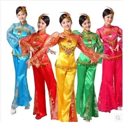 women Folk Dance Costume Fan Dance costumes Plus Size 3xl,chinese Ancient Traditional Dress,Chinese Yangko stage Dancing clothes
women Folk Dance Costume Fan Dance costumes Plus Size 3xl,chinese Ancient Traditional Dress,Chinese Yangko stage Dancing clothes