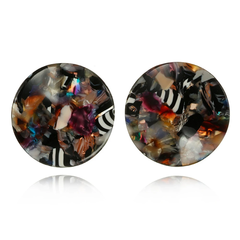 Fashion Colorful Acrylic Zebra Big Round Ear Studs Banquet Party Women Earrings Zebra Pattern Stud Earrings Fashion Jewelry
Fashion Colorful Acrylic Zebra Big Round Ear Studs Banquet Party Women Earrings Zebra Pattern Stud Earrings Fashion Jewelry