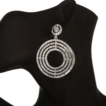 Fashion Round rhinestone statement earrings 2019 Big Crystal Earrings For Women bold earings Circular Trendy Party jewelry
Fashion Round rhinestone statement earrings 2019 Big Crystal Earrings For Women bold earings Circular Trendy Party jewelry
