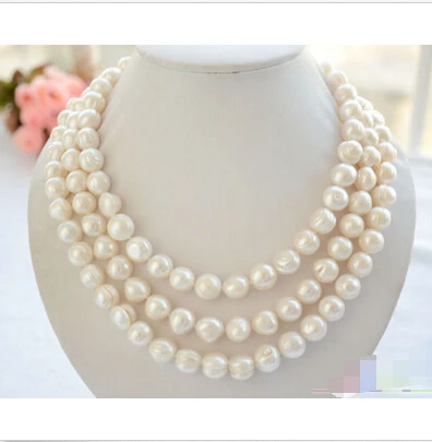 P4777 3row 19" 12mm almost round white screw thread freshwater pearl necklace ^^^@^Noble style Natural Fine jewe FREE SHIPPING
P4777 3row 19" 12mm almost round white screw thread freshwater pearl necklace ^^^@^Noble style Natural Fine jewe FREE SHIPPING