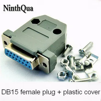 10set DB15 Male Female Plug with Plastic Cover DB 15P Plugs Jack Adapter Connector 2 Rows Wire Solder Type
10set DB15 Male Female Plug with Plastic Cover DB 15P Plugs Jack Adapter Connector 2 Rows Wire Solder Type
