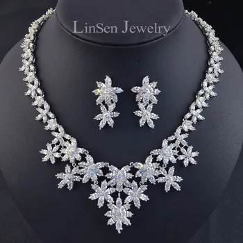 Cubic Zirconia luxury bridal jewelry set,high quality AAA zircon stone fashion necklace earring wedding jewelry set for bride
Cubic Zirconia luxury bridal jewelry set,high quality AAA zircon stone fashion necklace earring wedding jewelry set for bride