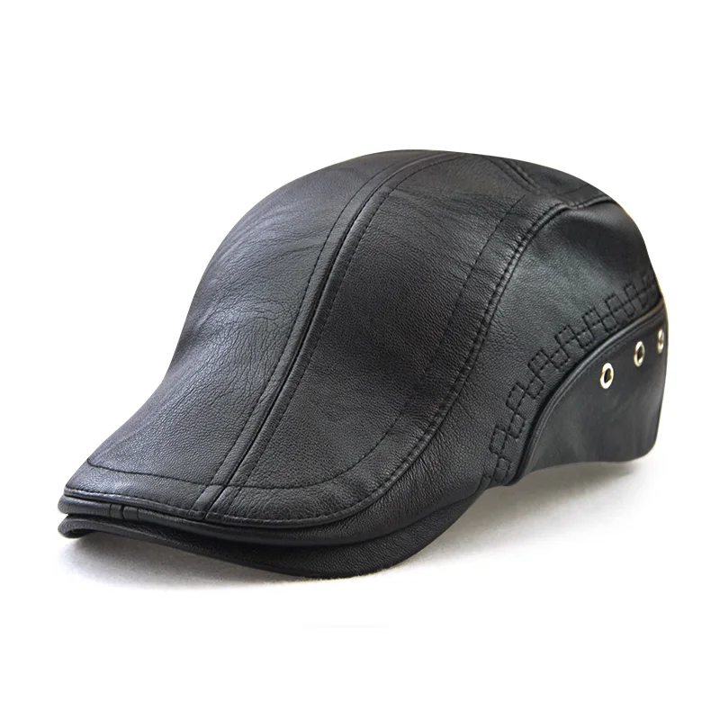 New Autumn Winter Beret Caps Unisex Mens Hats PU Leather Solid Beret Hat British Retro Men Women Woolen Flat Cap Boina Hat
New Autumn Winter Beret Caps Unisex Mens Hats PU Leather Solid Beret Hat British Retro Men Women Woolen Flat Cap Boina Hat