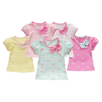 Children's T-Shirt Baby Girl Clothes 2018 Summer Print Kids Bow Short Sleeve Infant Girl Tee Tops Princess Girl Party Clothes M
Children's T-Shirt Baby Girl Clothes 2018 Summer Print Kids Bow Short Sleeve Infant Girl Tee Tops Princess Girl Party Clothes M