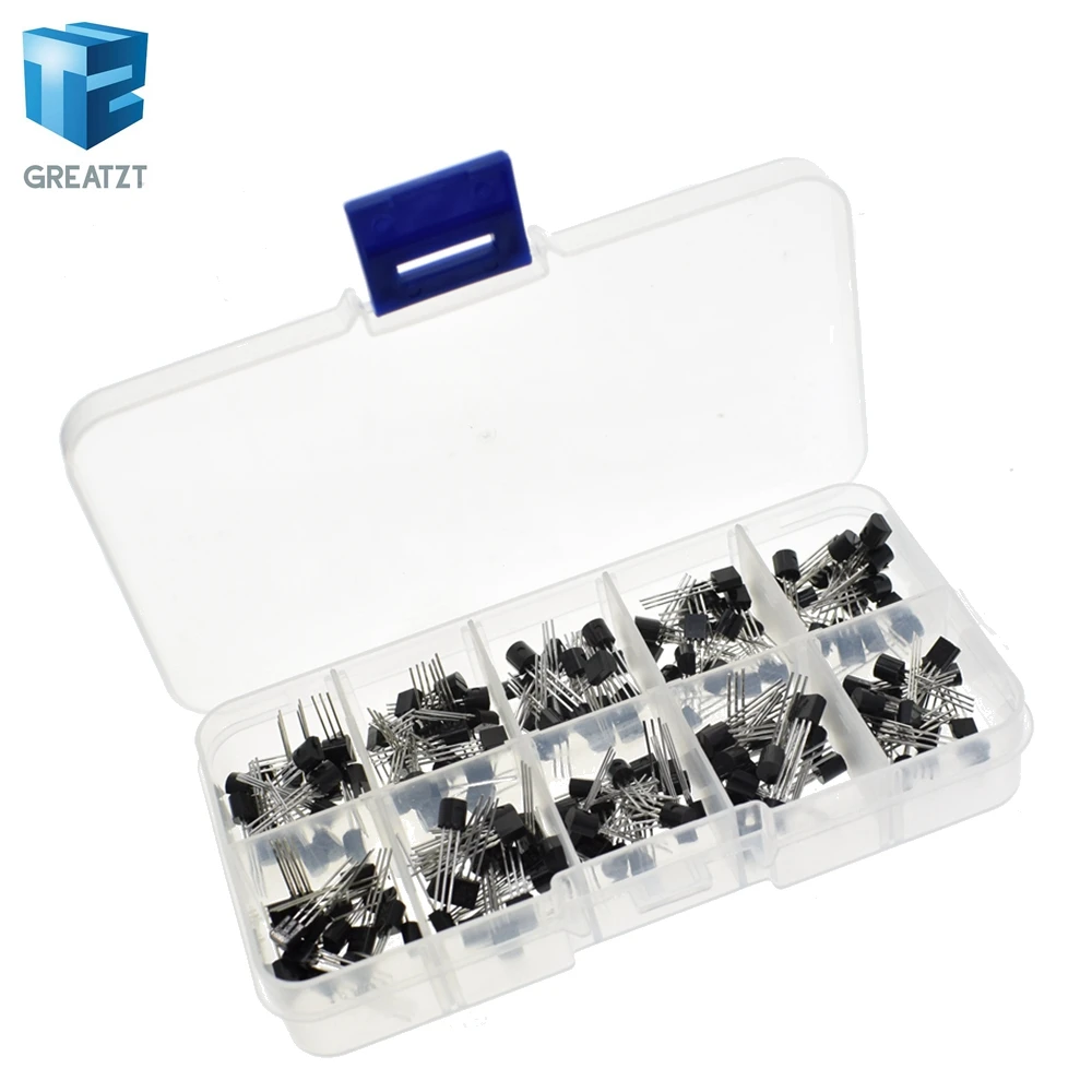 BC337 BC327 2N2222 2N2907 2N3904 2N3906 S8050 S8550 A1015 C1815 Transistor Assortment Kit 10value 200PCS,Transistors Box Pack
BC337 BC327 2N2222 2N2907 2N3904 2N3906 S8050 S8550 A1015 C1815 Transistor Assortment Kit 10value 200PCS,Transistors Box Pack