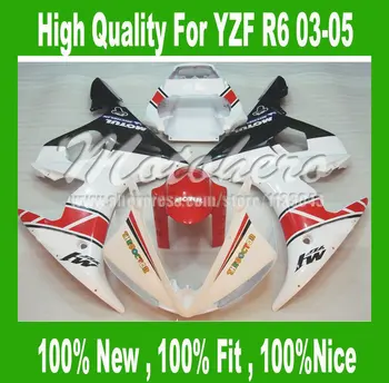 Pre_drilledRED White black YZF R6 2003 ABS fairing for Yamaha YZFR6 2003 2004 2005 YZF-R6 YZF R6 03 04 05 motorcycle fairing par
Pre_drilledRED White black YZF R6 2003 ABS fairing for Yamaha YZFR6 2003 2004 2005 YZF-R6 YZF R6 03 04 05 motorcycle fairing par
