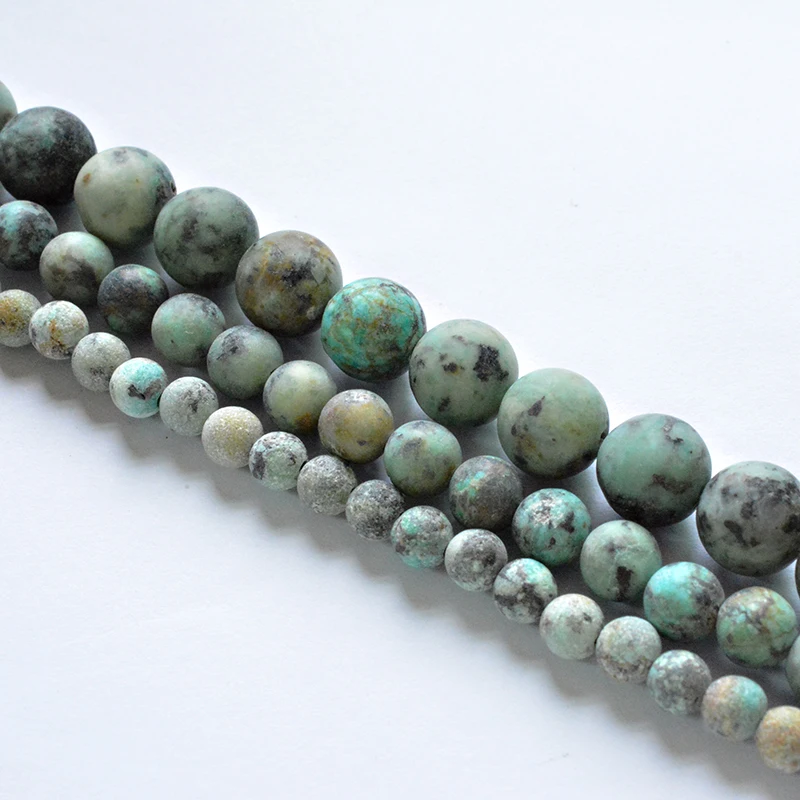 Natural Stone Matte African Turquoises Wholesale Loose Beads for Jewelry Making Accessories DIY Free Shipping 4-12mm
Natural Stone Matte African Turquoises Wholesale Loose Beads for Jewelry Making Accessories DIY Free Shipping 4-12mm