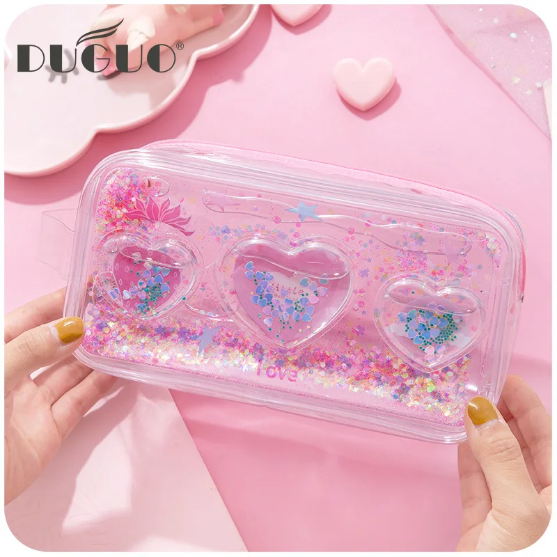 DUGUO cute stationery sandpaper pencil bag simple net red bubble quicksand large capacity cute stationery box kawaii supplies
DUGUO cute stationery sandpaper pencil bag simple net red bubble quicksand large capacity cute stationery box kawaii supplies