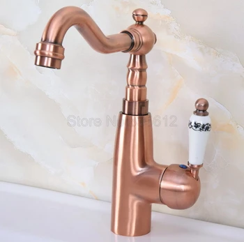 Antique Red Copper Deck Mounted Swivel Bathroom Faucet Sink and Wash Basin Mixer Taps Single Handle Cold & Hot Water Taps Wnf629
Antique Red Copper Deck Mounted Swivel Bathroom Faucet Sink and Wash Basin Mixer Taps Single Handle Cold & Hot Water Taps Wnf629