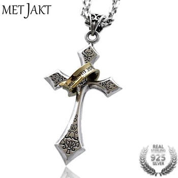MetJakt Classic 925 Sterling Silver Jesus Cross Pendant with Can Move Gold Rings for Unisex Vintage Jewelry (Just Pendant)
MetJakt Classic 925 Sterling Silver Jesus Cross Pendant with Can Move Gold Rings for Unisex Vintage Jewelry (Just Pendant)