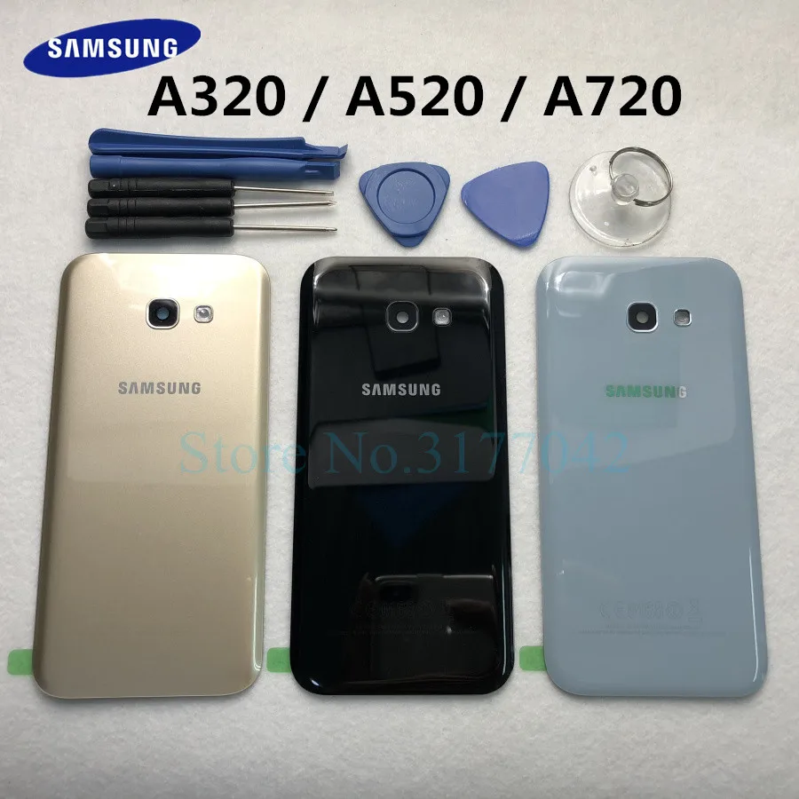 Задняя крышка батарейного отсека A320 A520 A720 корпус для Samsung Galaxy A5 A3 A7 2017 детской
