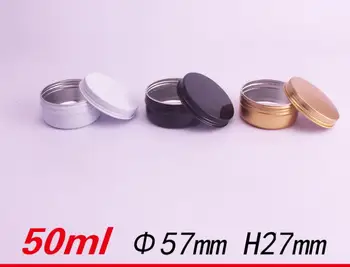 50g 50ml Aluminum Jar Gold Black White Cosmetic Cream Packing Tin Metal Container Aromatherapy Wax Storage Pot Screw Lid SN039
50g 50ml Aluminum Jar Gold Black White Cosmetic Cream Packing Tin Metal Container Aromatherapy Wax Storage Pot Screw Lid SN039