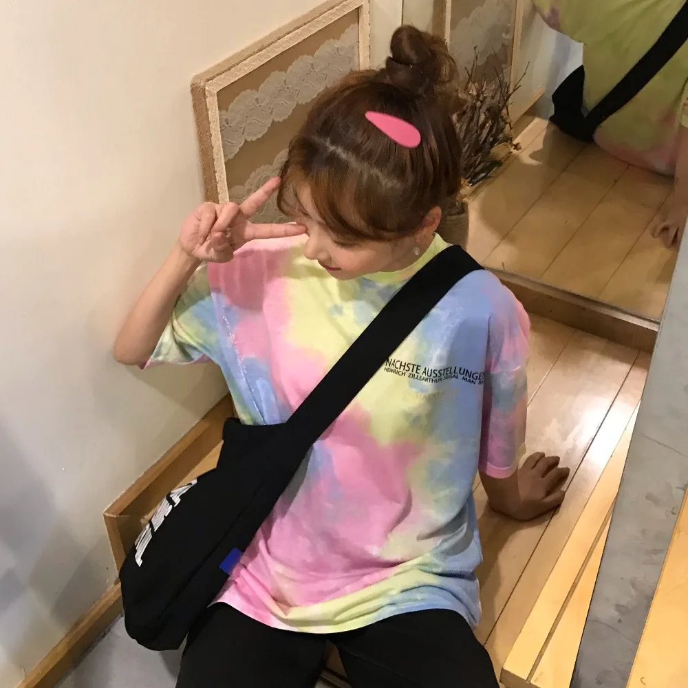 2 colors summer women tops 2019 korean style loose letter print short sleeve t-shirts womens tee shirt femme (KL6531)
2 colors summer women tops 2019 korean style loose letter print short sleeve t-shirts womens tee shirt femme (KL6531)