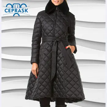 Ceprask 2020 High Quality women's winter coats Plus Size Long female jacket Slim Belt fashion Warm Parka camperas casaco
Ceprask 2020 High Quality women's winter coats Plus Size Long female jacket Slim Belt fashion Warm Parka camperas casaco