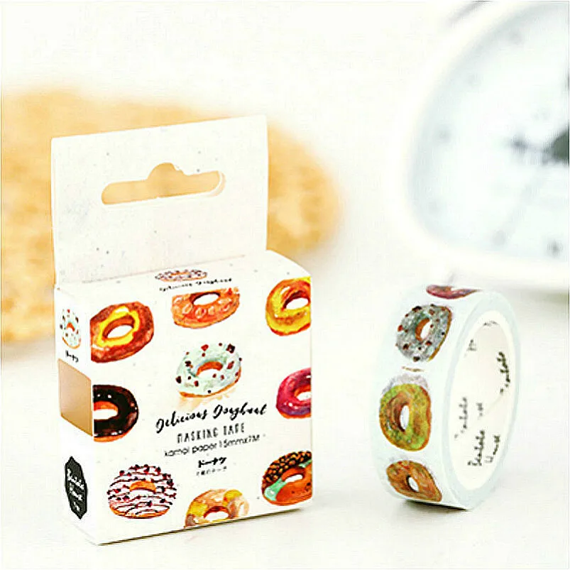 1box/rolls Delicious Doughnut Food Pattern Washi Tape Decorative Adhesive Tape Decora Diy Scrapbooking Sticker Label Stationery
1box/rolls Delicious Doughnut Food Pattern Washi Tape Decorative Adhesive Tape Decora Diy Scrapbooking Sticker Label Stationery