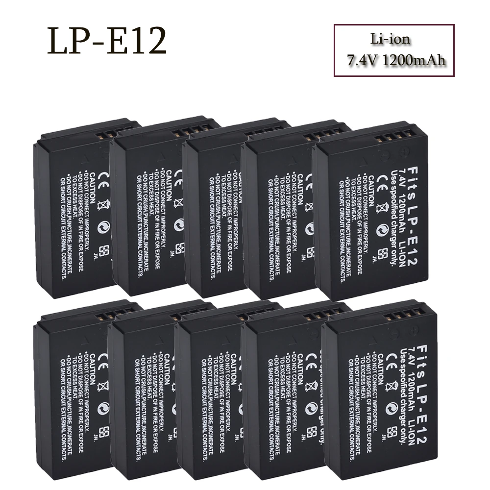 Wholesale High Quality 7.4V 1200mAh Li-ion LP-E12 Camera Battery Pack LPE12 For Canon EOS 100D EOS M M2
Wholesale High Quality 7.4V 1200mAh Li-ion LP-E12 Camera Battery Pack LPE12 For Canon EOS 100D EOS M M2