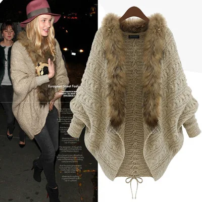 2019 Women Autumn Casual Plus Size Winter Loose Fur Collar Sweater Cardigan Sweater Jacket Bat Sleeve Streewear Coat Outwear
2019 Women Autumn Casual Plus Size Winter Loose Fur Collar Sweater Cardigan Sweater Jacket Bat Sleeve Streewear Coat Outwear