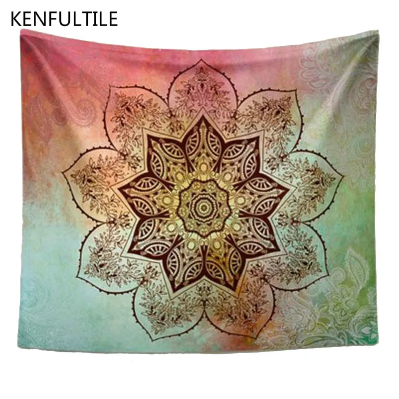 Home Decoration Wall Decor Tapestry Indian Mandala Hanging Bohemian Beach Hippie Towel Blanket Bedspread Table Cloth | Дом и сад