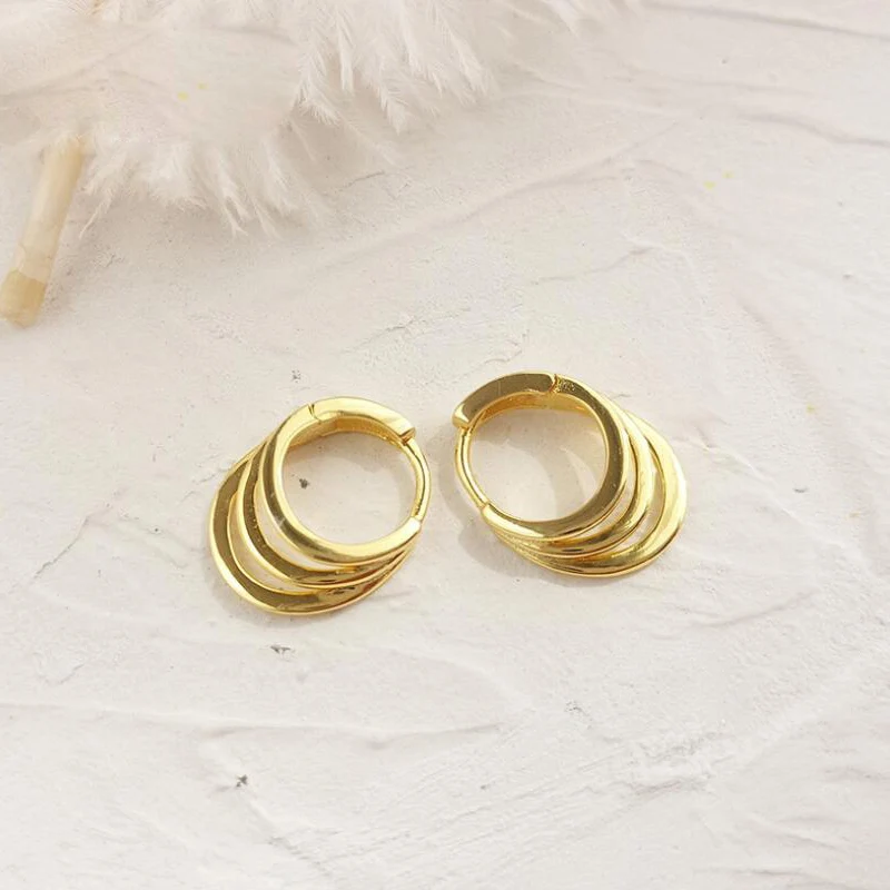 Real 925 Sterling Silver Minimalist Geometric Three Circle Round Hoop Earrings For Women Party Fashion Jewelry Cute Accessories
Real 925 Sterling Silver Minimalist Geometric Three Circle Round Hoop Earrings For Women Party Fashion Jewelry Cute Accessories