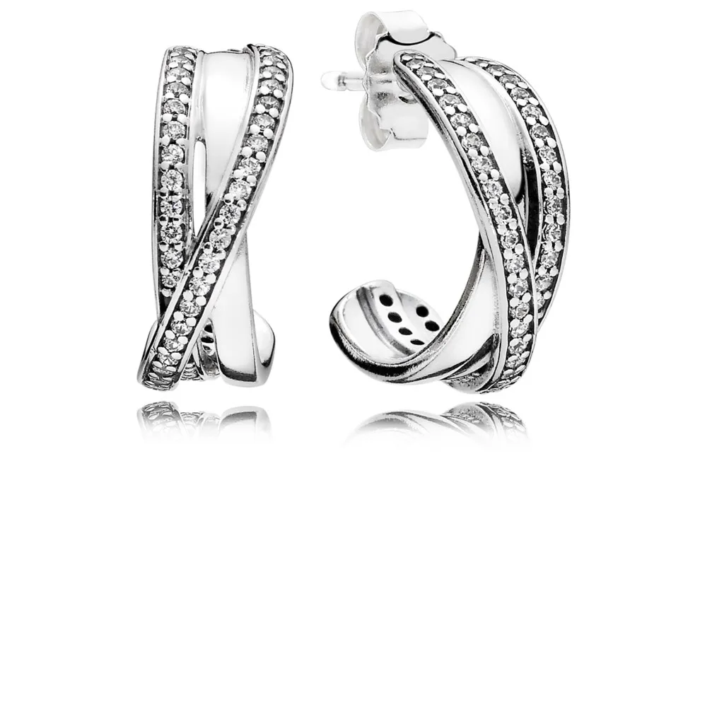 Boho Earrings 925 Sterling Silver Entwined Half Stud Earrings With Clear CZ stone For Women Girls Ethnic Jewelry
Boho Earrings 925 Sterling Silver Entwined Half Stud Earrings With Clear CZ stone For Women Girls Ethnic Jewelry