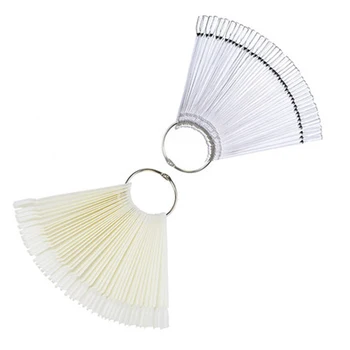False Nail Tips 50Pieces Of Fan-shaped Swatches Clear/White Color UV Gel Nail Polish Practice Color Card Nail Salon Used Display
False Nail Tips 50Pieces Of Fan-shaped Swatches Clear/White Color UV Gel Nail Polish Practice Color Card Nail Salon Used Display